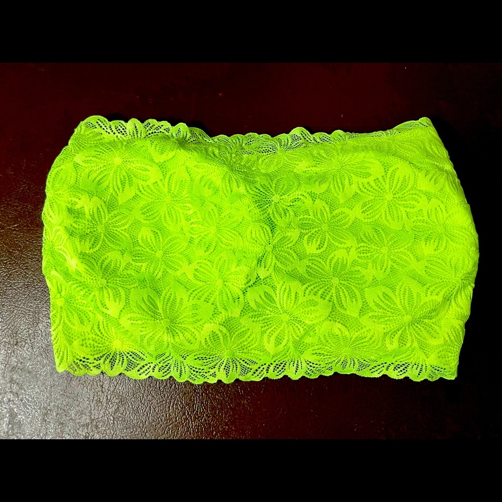 No Boundaries Neon Green Strapless Women's Size XXL Bra